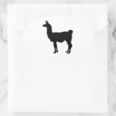 Llama silhouet Sticker (Tas)