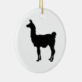Llama silhouette Ornament (Rechts)