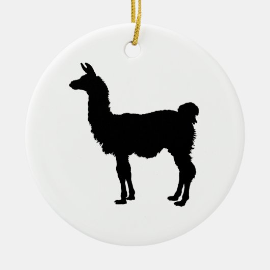 Llama silhouette Ornament (Voorkant)