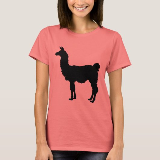 Llama silhouette t-shirt (Voorkant)