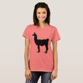 Llama silhouette t-shirt (Voorkant volledig)