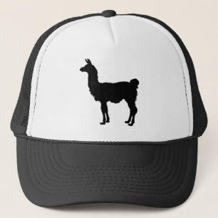 Llama silhouette trucker pet