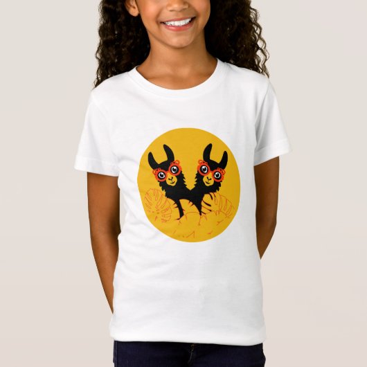 Llama Sisters T-shirt (Voorkant)