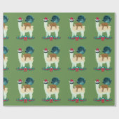 Llama Slaath kerstkerstkerstkerstkerstman, hoeve S Cadeaupapier (Vlak)