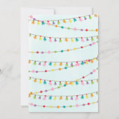 Llama Slumber Party Birthday Kaart (Achterkant)