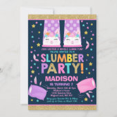 Llama Slumber Party Llama Birthday Uitnodiging (Voorkant)