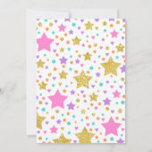 Llama Slumber Party Llama Verjaardag Uitnodiging (Achterkant)