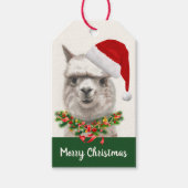Llama Smile Cute Kerstmis Personalize Gift Label Cadeaulabel (Voorkant)