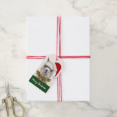 Llama Smile Cute Kerstmis Personalize Gift Label Cadeaulabel (Met Touw)