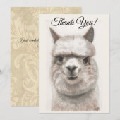 Llama Smile Dank je Kaart (Voorkant / Achterkant)