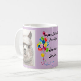 Llama Smile Fun Coffee Mok Tea Cup Happy Birthday
