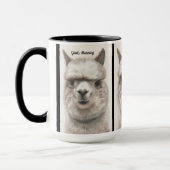 Llama Smile personaliseer de grote koffie-Mok Mok (Links)