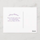 Llama SneeuwfotoKerstmis Briefkaart (Achterkant)