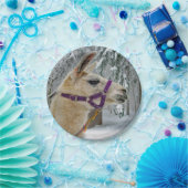 Llama Snow Photo Papieren Bordje (Feest)