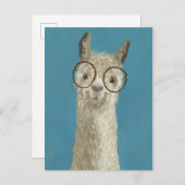 Llama-soorten - Ronde eyeglassen Briefkaart (Voorkant / Achterkant)