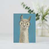 Llama-soorten - Ronde eyeglassen Briefkaart (Staand voorkant)