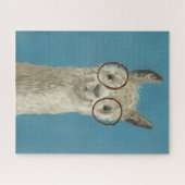 Llama-soorten - Ronde eyeglassen Legpuzzel (Horizontaal)