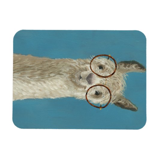 Llama-soorten - Ronde eyeglassen Magneet (Horizontaal)