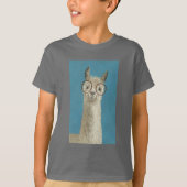 Llama-soorten - Ronde eyeglassen T-shirt (Voorkant)