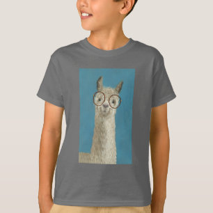 Llama-soorten - Ronde eyeglassen T-shirt