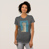 Llama-soorten - Ronde eyeglassen T-shirt (Voorkant volledig)