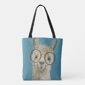 Llama-soorten - Ronde eyeglassen Tote Bag (Achterkant)