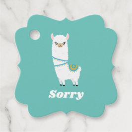 Llama - Sorry voor mijn voordeur Bedankjes Labels
