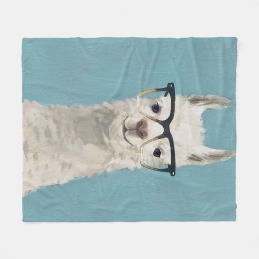 Llama Specs - Square Fleece Deken (Voorkant (Horizontaal))