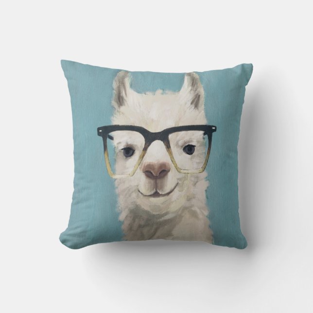 Llama Specs - Square Kussen (Voorkant)