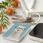Llama Specs - Square Sleutelhanger (Voorkant Rechts)