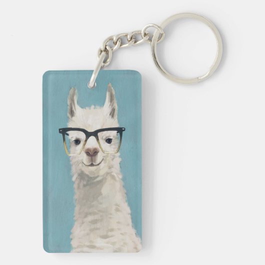 Llama Specs - Square Sleutelhanger (achterkant)