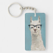 Llama Specs - Square Sleutelhanger (Voorkant)