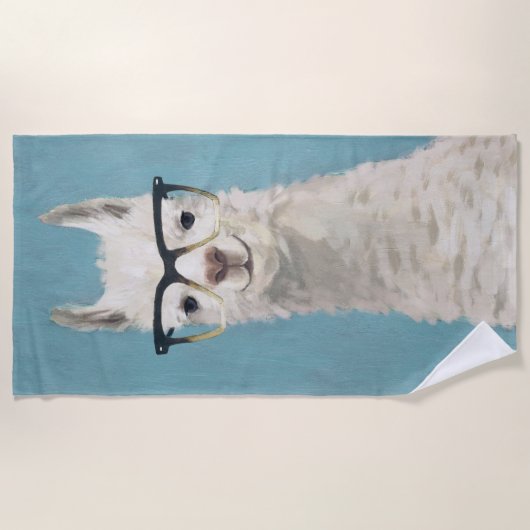 Llama Specs - Square Strandlaken (Voorkant)
