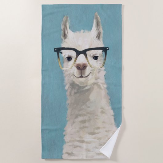 Llama Specs - Square Strandlaken (Voorkant)