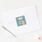 Llama Specs - Square Vierkante Sticker (Envelop)