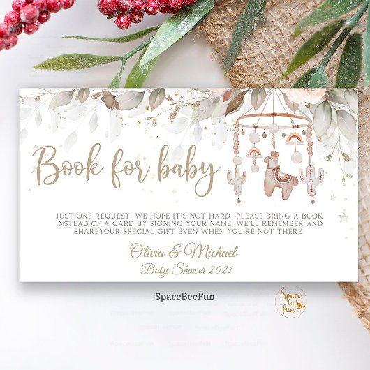 Llama Speelgoed Boho Boek Aanvraag Behuizing Kaart