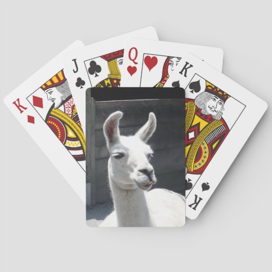 Llama-speelkaarten glimlachen speelkaarten (Achterkant)