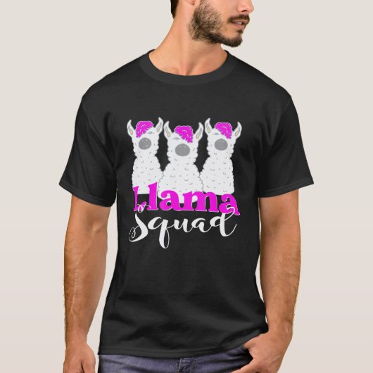 Llama Squad Alpaca T-shirt (Voorkant)