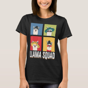 Llama Squad Animal Cute Pet Llama T-shirt