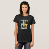 Llama Squad Coole Zonnebril T-shirt (Voorkant volledig)