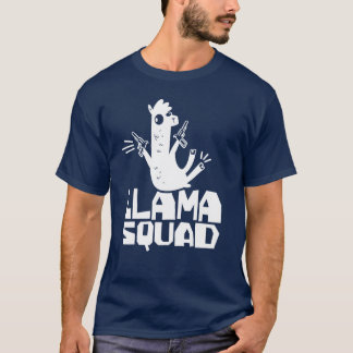 Llama Squad Dier Llama's Schattige Uitspraken retr T-shirt