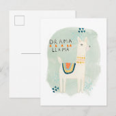 Llama Squad - Drama Llama Briefkaart (Voorkant / Achterkant)