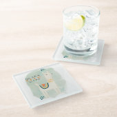 Llama Squad - Drama Llama Glazen Onderzetter (Schuin)