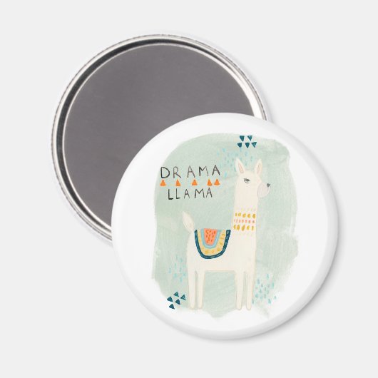 Llama Squad - Drama Llama Magneet (Voorkant / Achterkant)