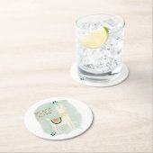 Llama Squad - Drama Llama Ronde Kartonnen Onderzetter (Insitu)