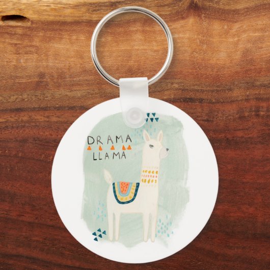 Llama Squad - Drama Llama Sleutelhanger (Voorkant)