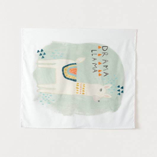 Llama Squad - Drama Llama Wandkleed (Voorkant (horizontaal))