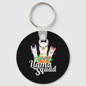 Llama Squad Funny Cute Llama Matching Sleutelhanger (Voorkant)
