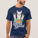 Llama Squad Funny Cute Llama Matching T-shirt<br><div class="desc">Llama Squad Funny Cute Llama Matching . Check out our birthday t shirt selection for the very best in single or custom,  handmade pieces from our shops.</div>
