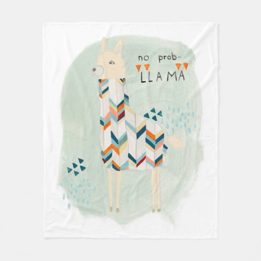 Llama Squad - Geen prob-lama Fleece Deken (Voorkant)